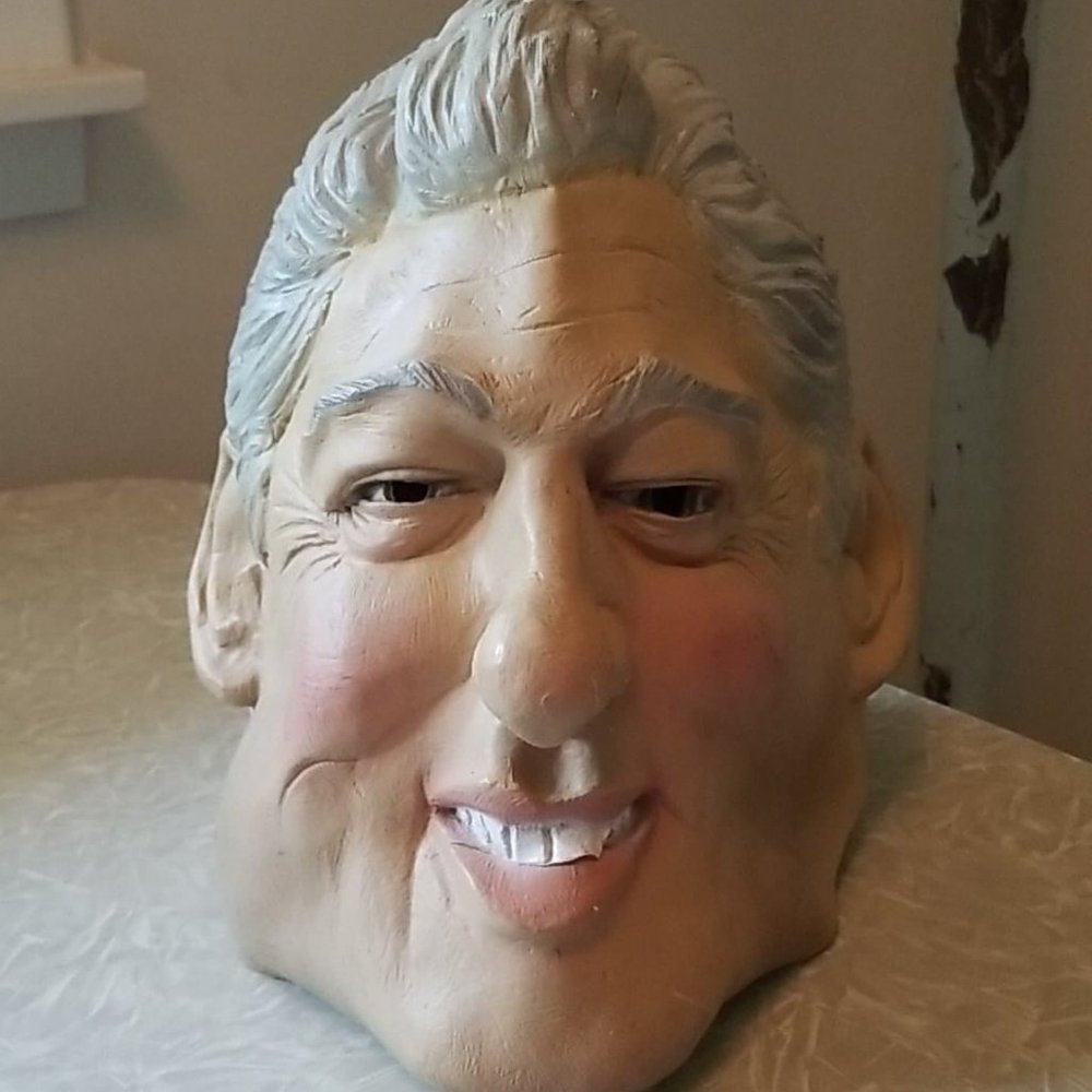 Vintage Halloween Mask by Disguise Bill Clinton Latex 2006